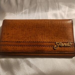 Fendi Tan Leather Women's Wallet